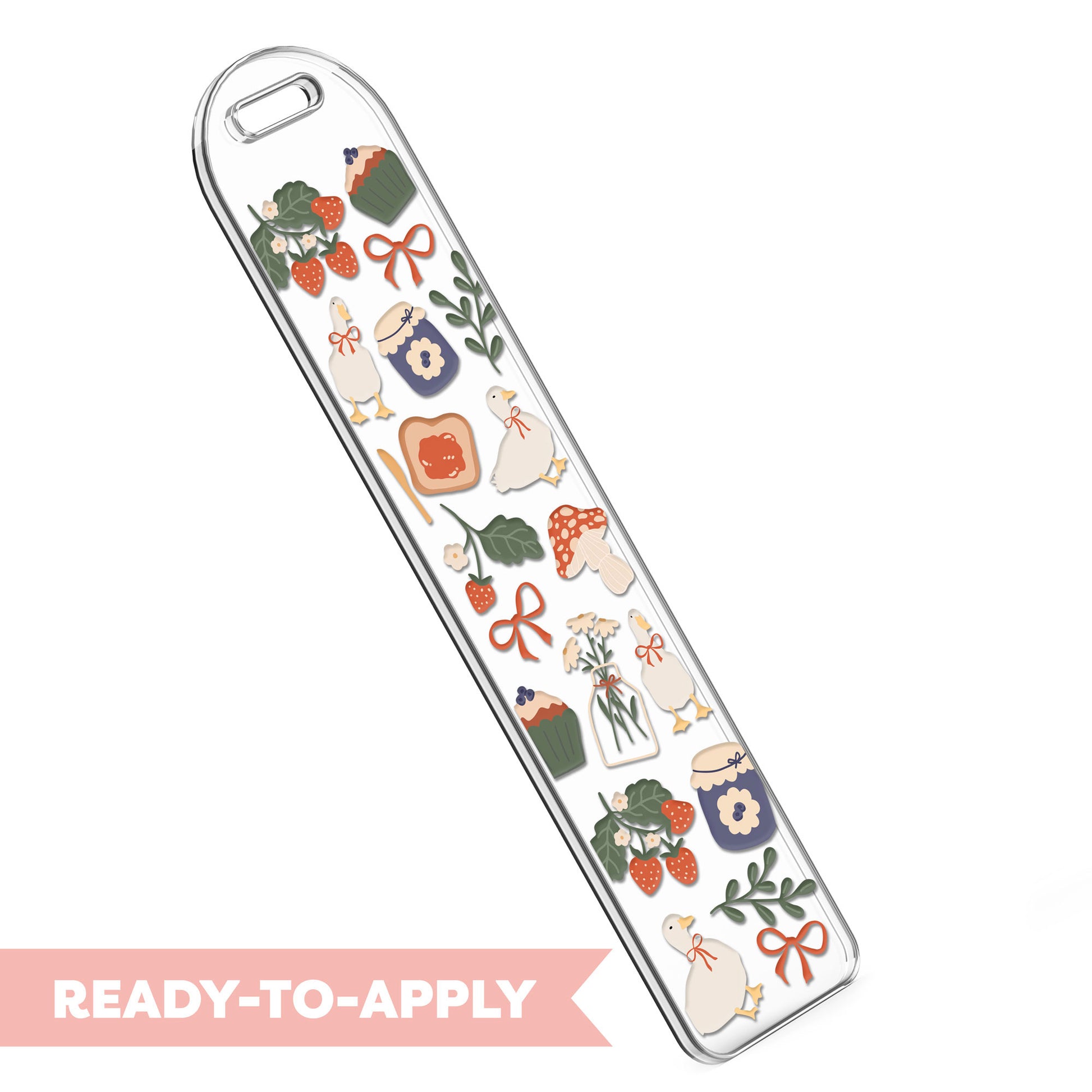 Bookmark UV DTF Decal | Cottage Core Kitchen