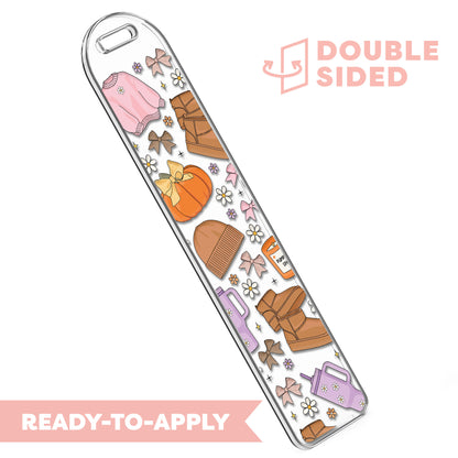 [ Double Sided ] Bookmark UV DTF Decal | Autumn Girl