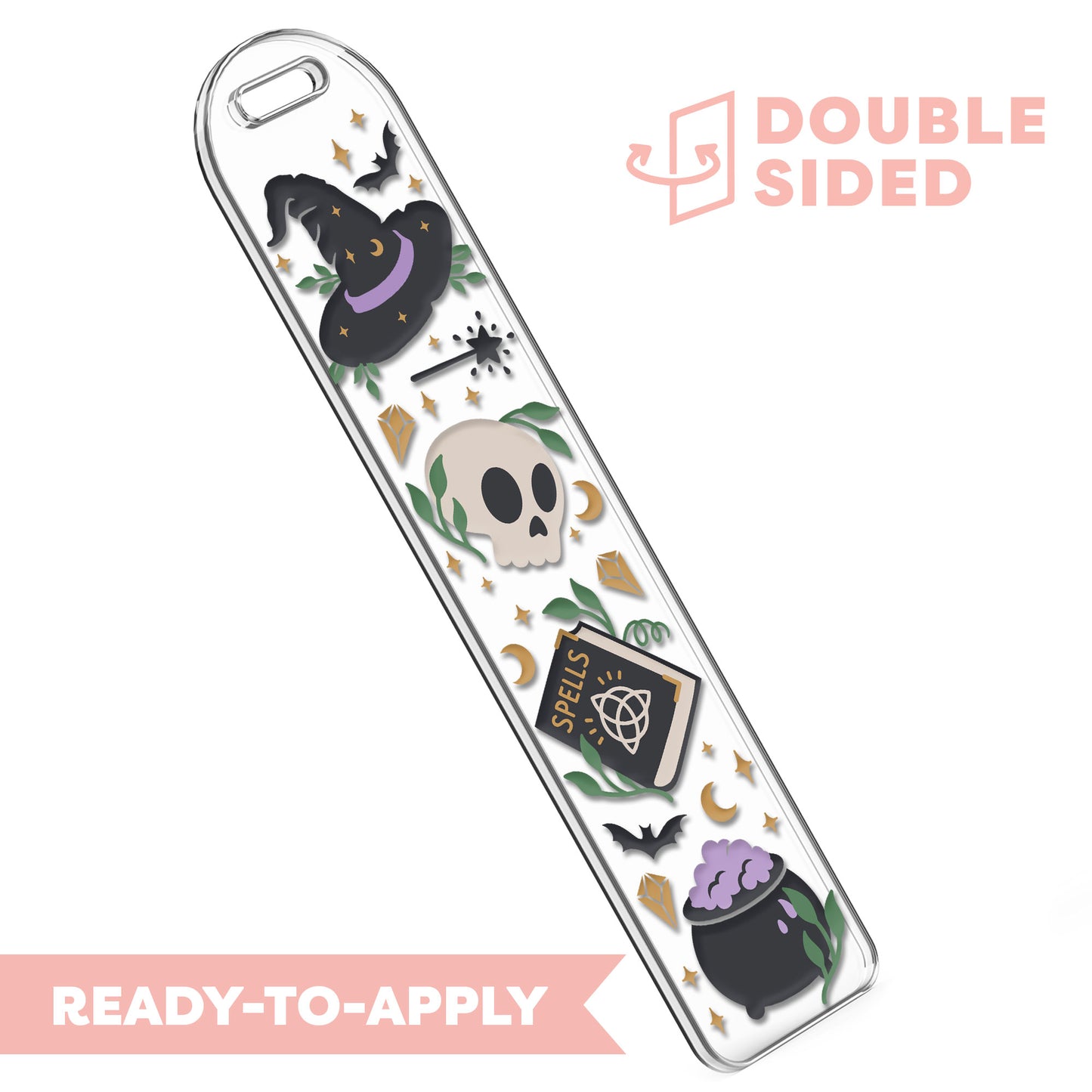 [ Double Sided ] Bookmark UV DTF Decal | Witchcraft Kit 