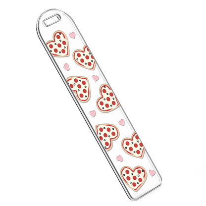 Bookmark UV DTF Decal | Heart Pizza