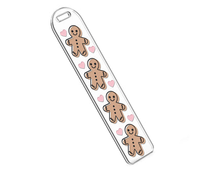 Bookmark Template SVG | Heart Gingerbread Man SVG