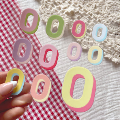[ Double Sided ] UV DTF Decal Initial Alphabet | Duo Block Letters