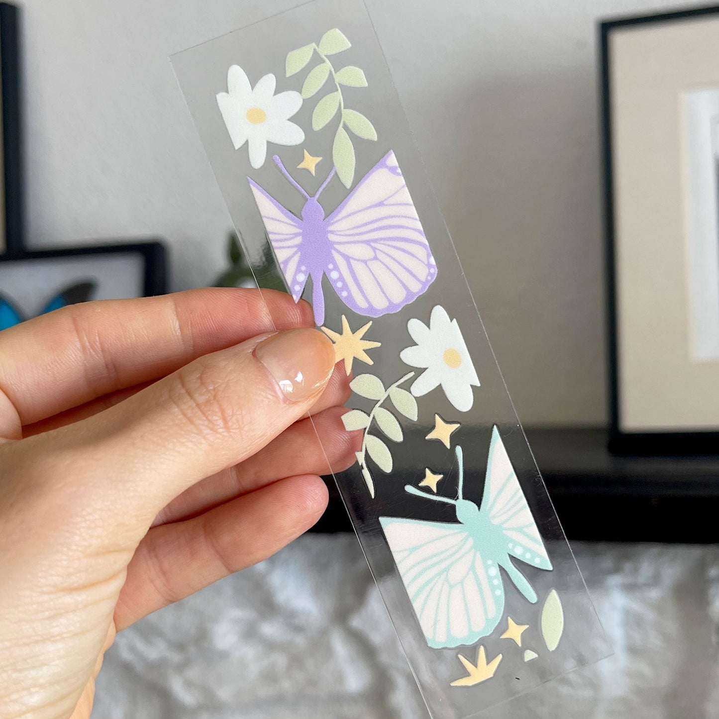 Bookmark UV DTF Decal | Pastel Butterfly