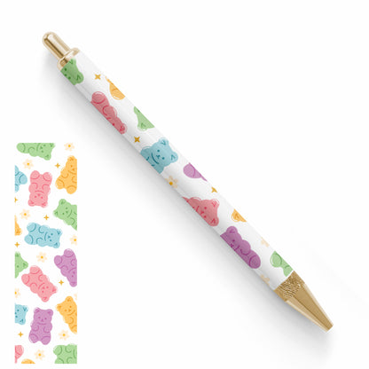 Pen UV DTF Wrap | Colorful Gummy Bear