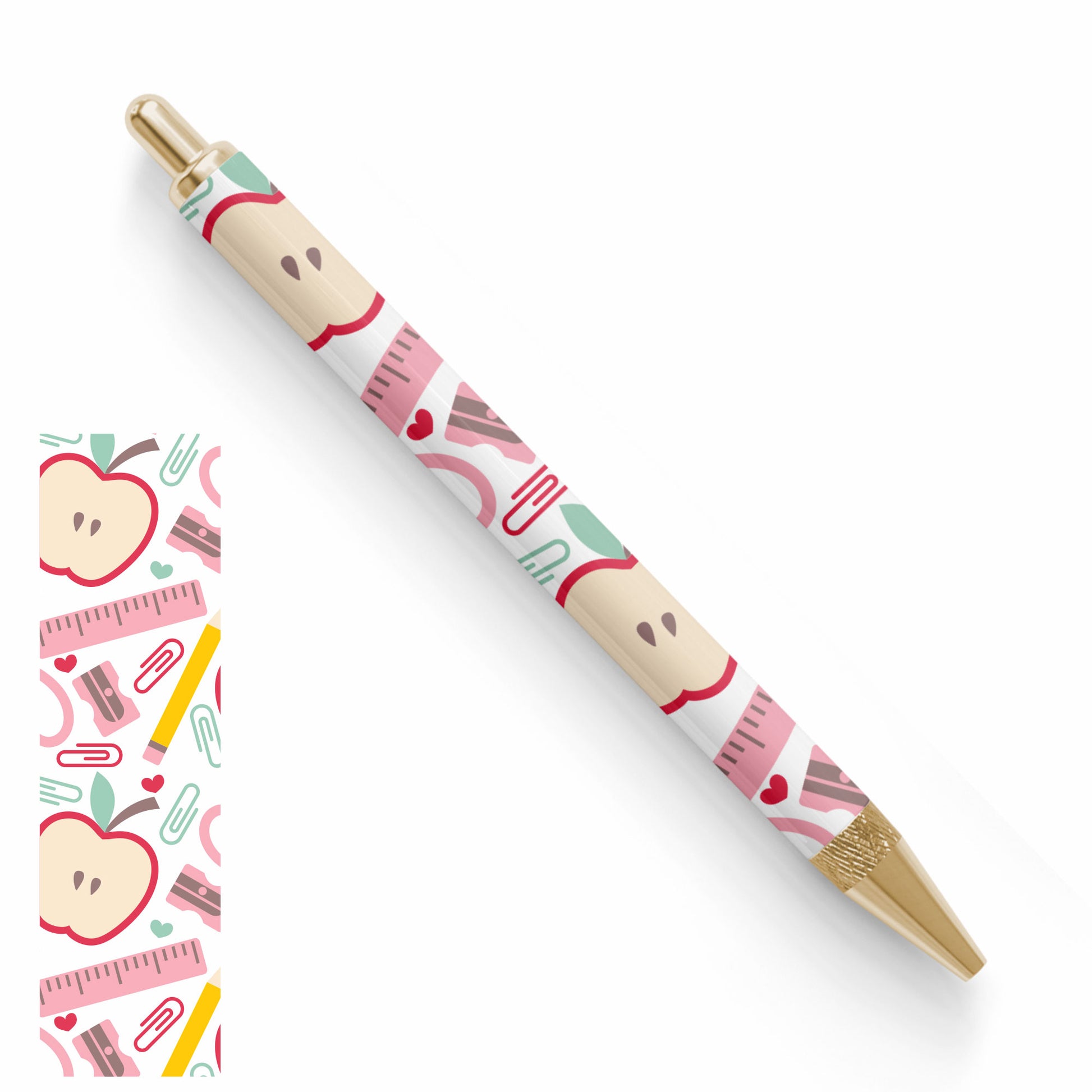 Pen UV DTF Wrap | School Apple