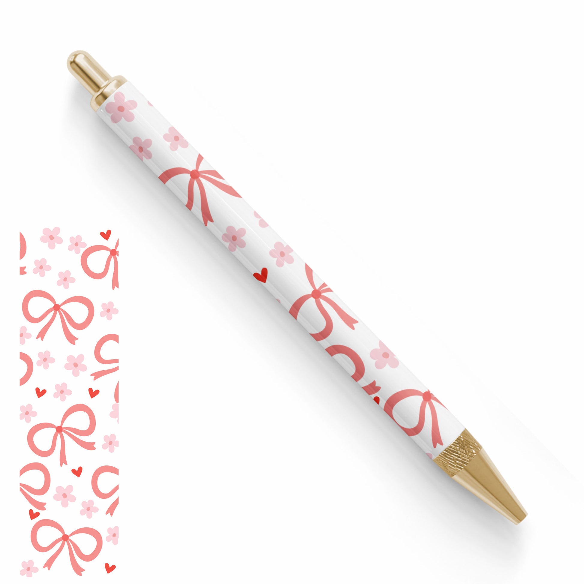 Pen UV DTF Wrap | Coquette Bow