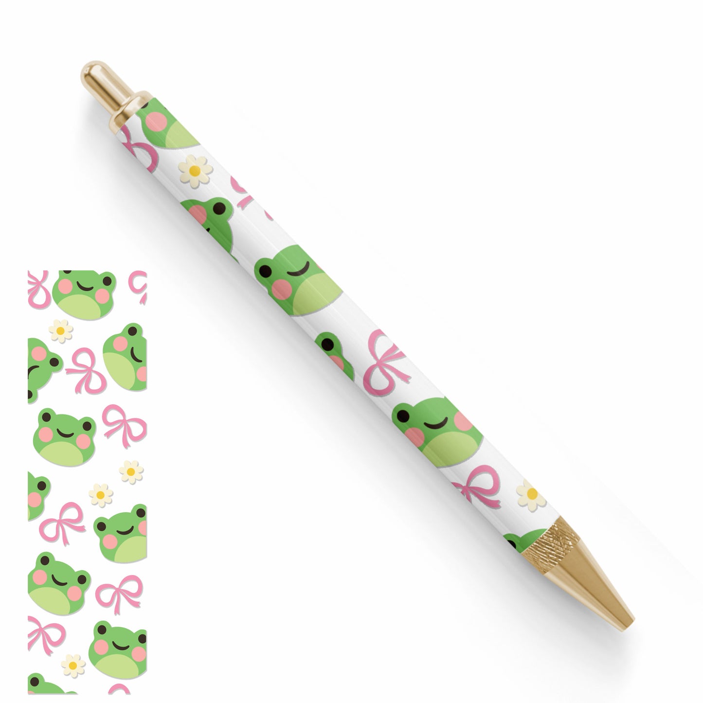 Pen UV DTF Wrap | Kawaii Frog