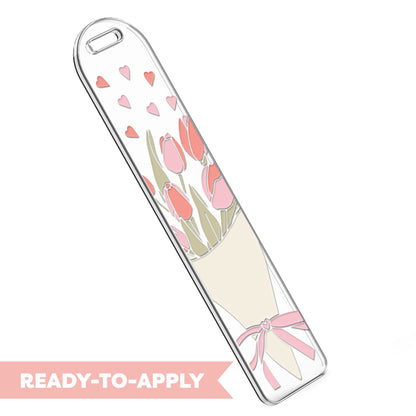 Bookmark UV DTF Decal | Tulip Bouquet