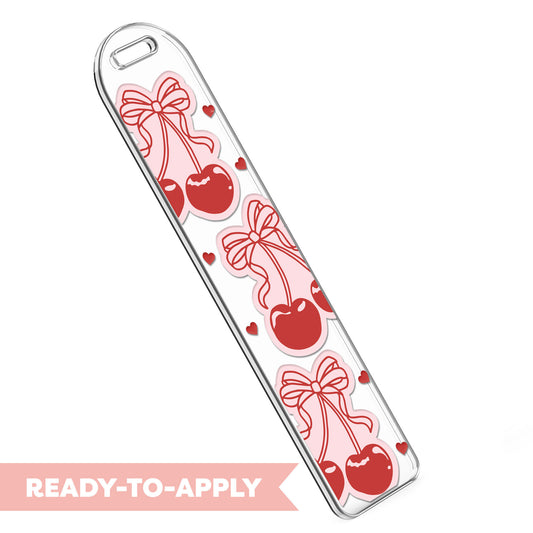 Bookmark UV DTF Decal | Cherry with Bow