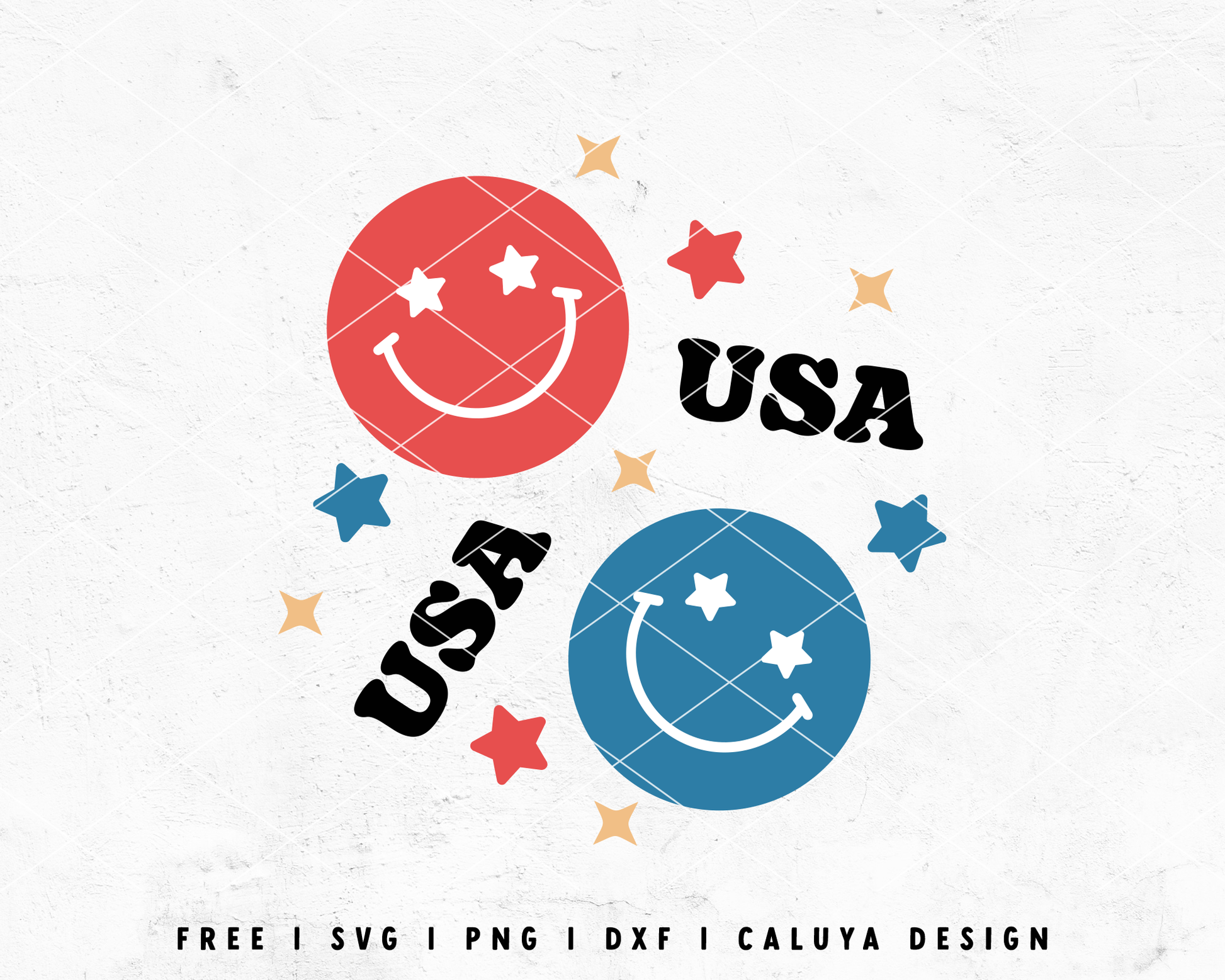 FREE July 4th SVG | Retro America SVG Cut File for Cricut, Cameo Silhouette | Free SVG Cut File