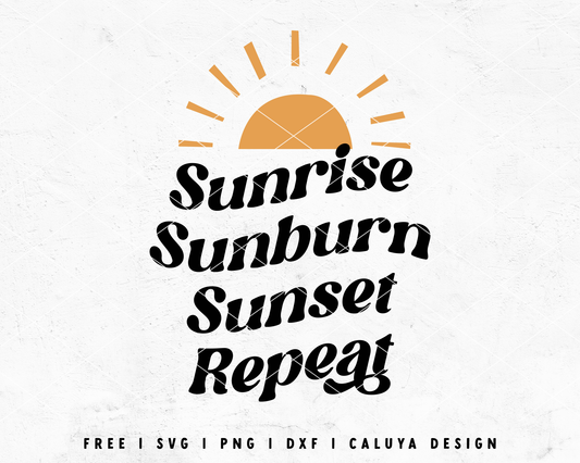 FREE Summer Quote SVG | Sunset SVG Cut File for Cricut, Cameo Silhouette | Free SVG Cut File