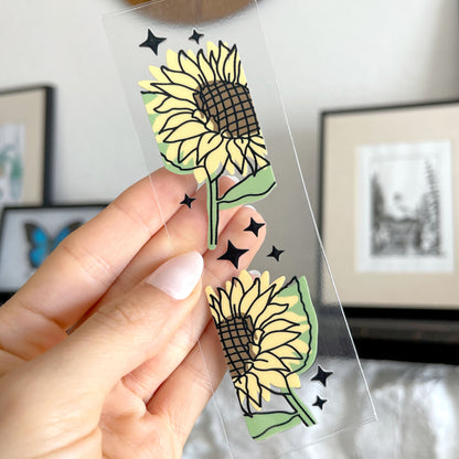 Bookmark UV DTF Decal | Sunflower Lovers