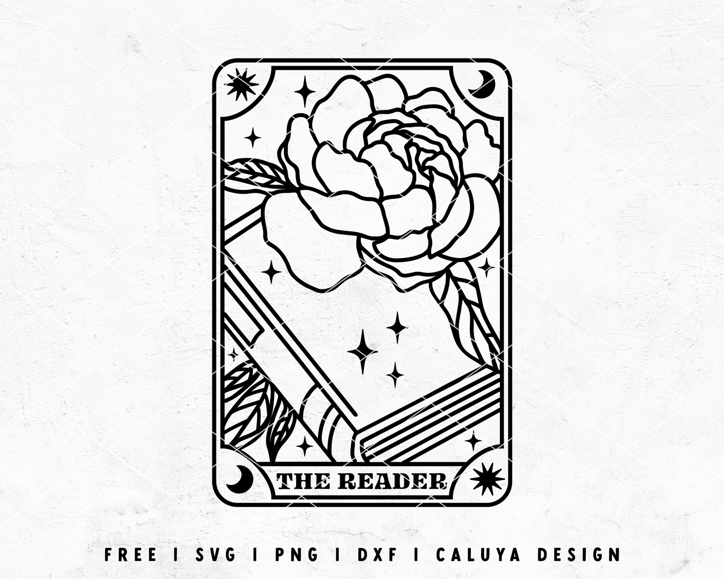 FREE Tarot Card SVG | The Book Reader SVG Cut File for Cricut, Cameo Silhouette | Free SVG Cut File