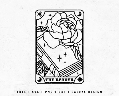 FREE Tarot Card SVG | The Book Reader SVG Cut File for Cricut, Cameo Silhouette | Free SVG Cut File