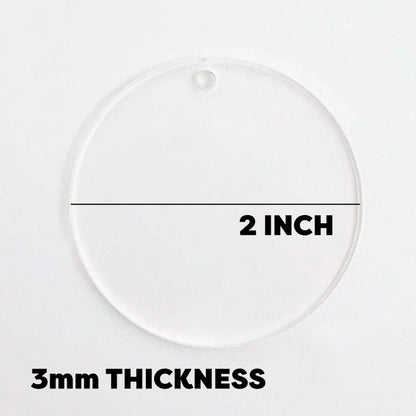 2 Inch Circle Acrylic Blank