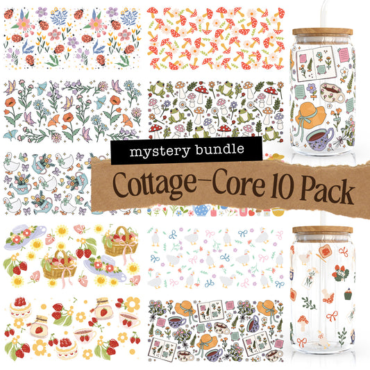 10 Cup Wrap Mystery Pack | Cottage-Core Theme