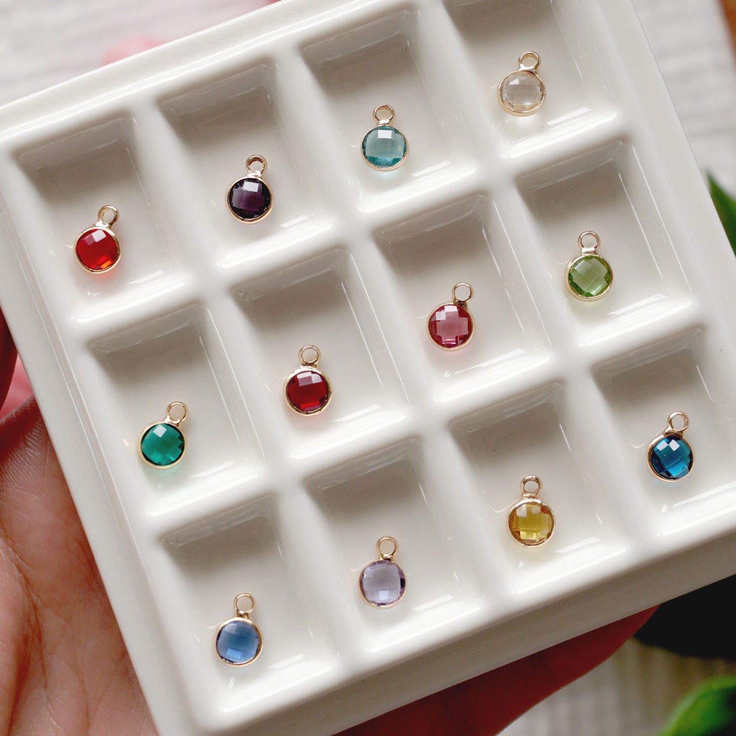 Birthstone Charm | Gold Plated