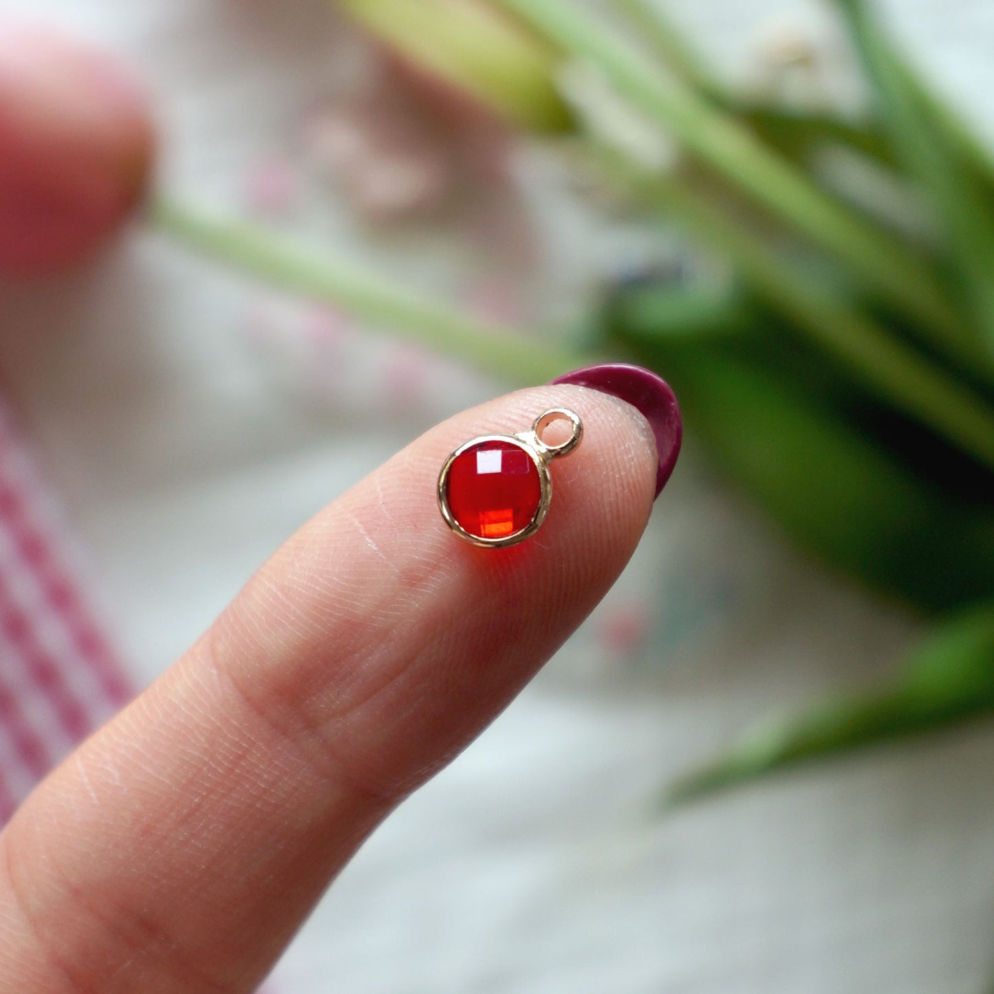 Birthstone Charm | Gold Plated