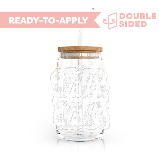 [ Double Sided ] UV DTF Transfer | Botanical Mama