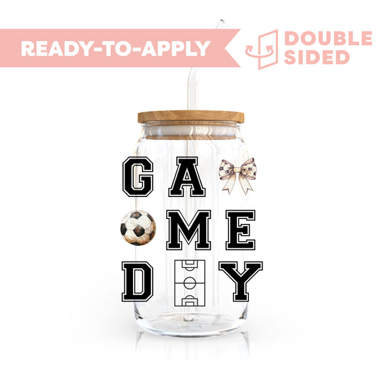 [ Double Sided ] UV DTF Transfer | Game Day Soccer