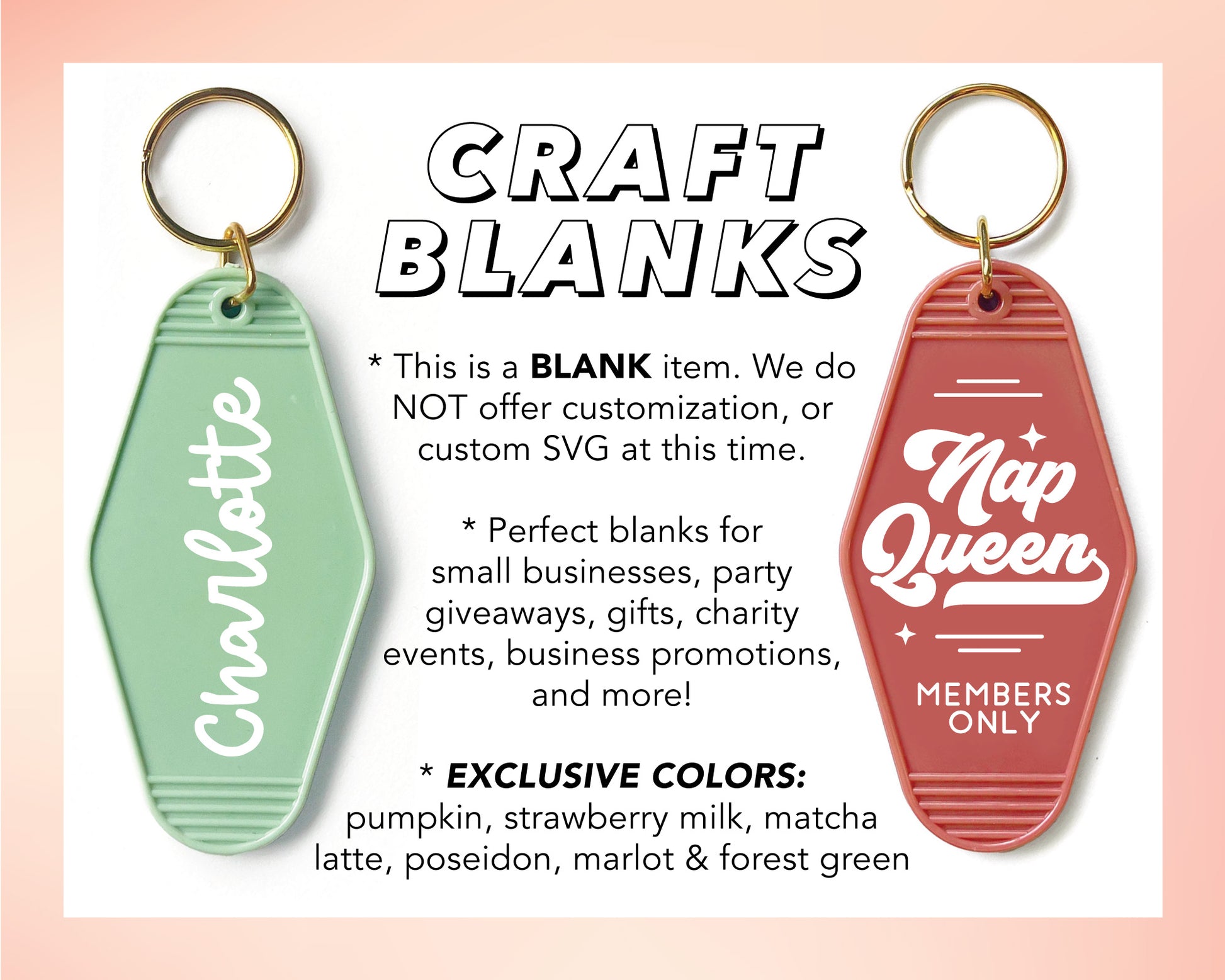 Custom Craft Blanks