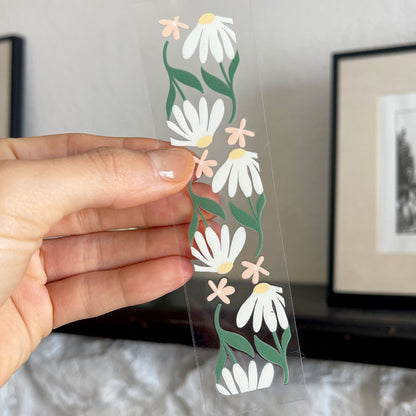 Bookmark UV DTF Decal | Flower Garden Daisy