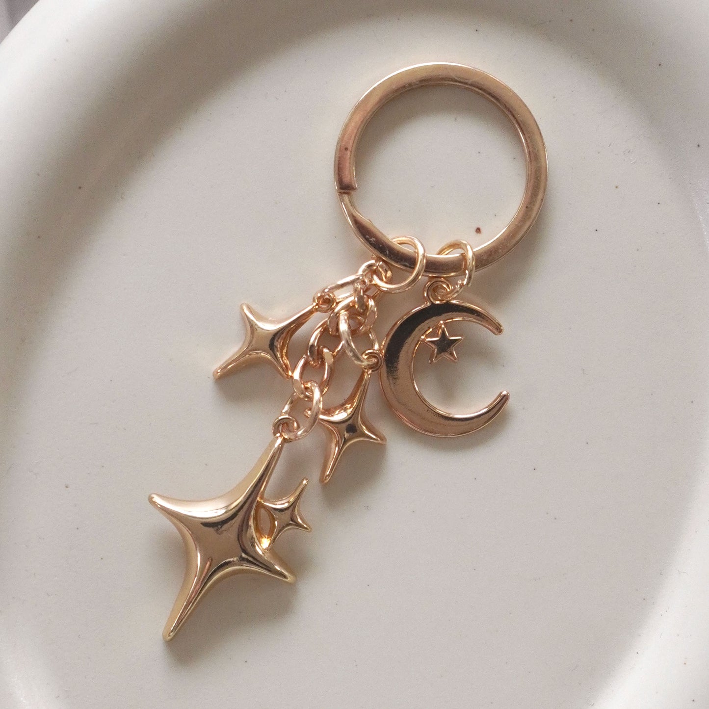 Y2K Sparkle Metal Keychain