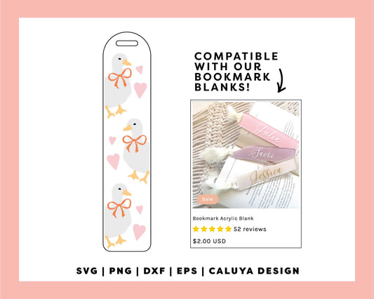 Bookmark Template SVG | Cute Duckie SVG