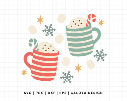 FREE Winter Mug SVG | Hot Cocoa SVG