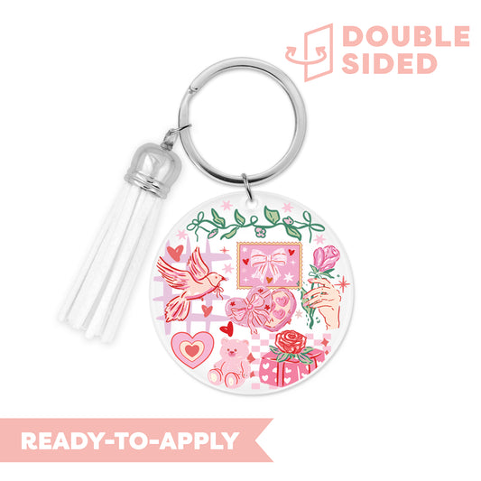 [ Double Sided ] Circle UV DTF Decal | Girlhood Dream