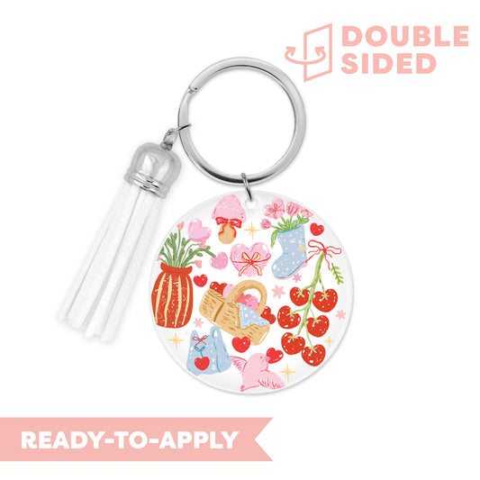 [ Double Sided ] Circle UV DTF Decal | You're Darling