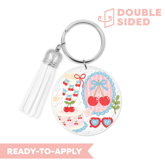 [ Double Sided ] Circle UV DTF Decal | Girlhood x Cherry