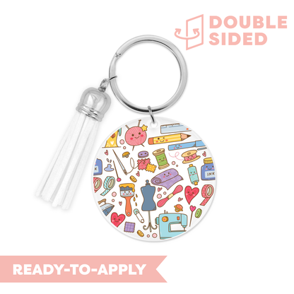 [ Double Sided ] Circle UV DTF Decal | Crafty Lover