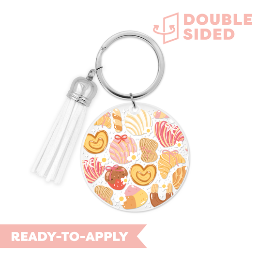 [ Double Sided ] Circle UV DTF Decal | Coquette Conchas