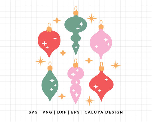 FREE Retro Ornament SVG | Christmas Ornament SVG