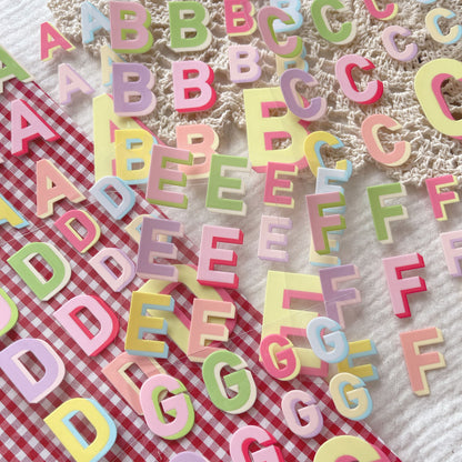 [ Double Sided ] UV DTF Decal Initial Alphabet | Duo Block Letters
