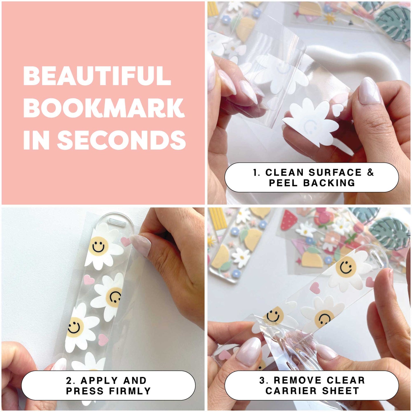 [ Double Sided ] Bookmark UV DTF Decal | Coquette Witch
