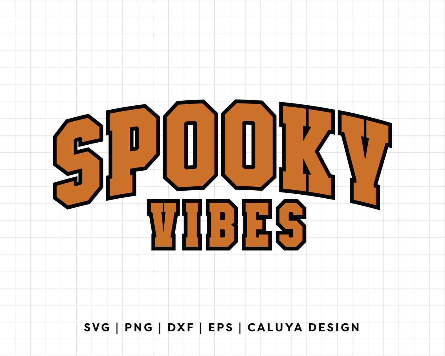 FREE Spooky Vibes SVG | Halloween Shirt SVG for Cricut DIY Project