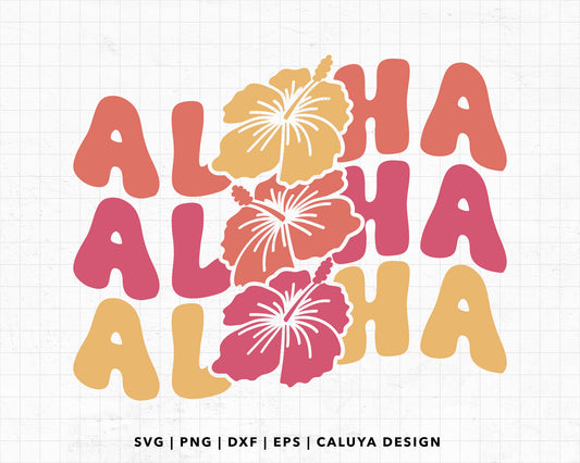FREE Aloha SVG | Hibiscus SVG Cut File for Cricut, Cameo Silhouette | Free SVG Cut File