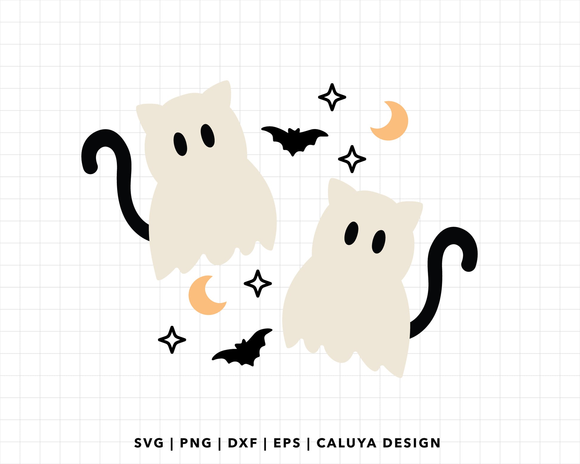 FREE Cute Ghost SVG | Cat Ghost SVG