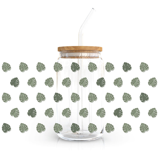 16oz Cup UV DTF Decal | Monstera
