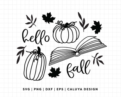 FREE Fall Pumpkin SVG | Hello Fall SVG