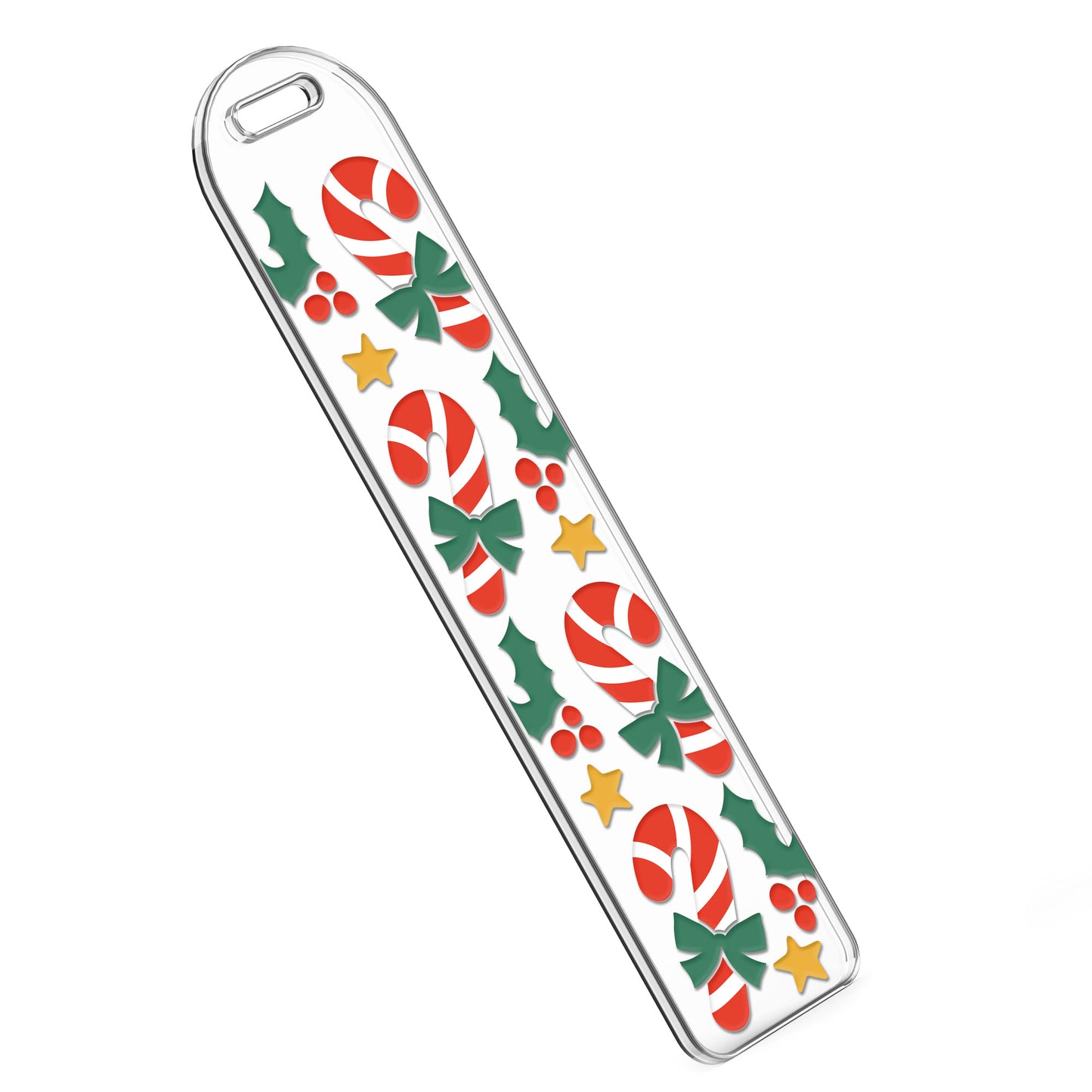 Bookmark UV DTF Decal | Classic Candy Cane