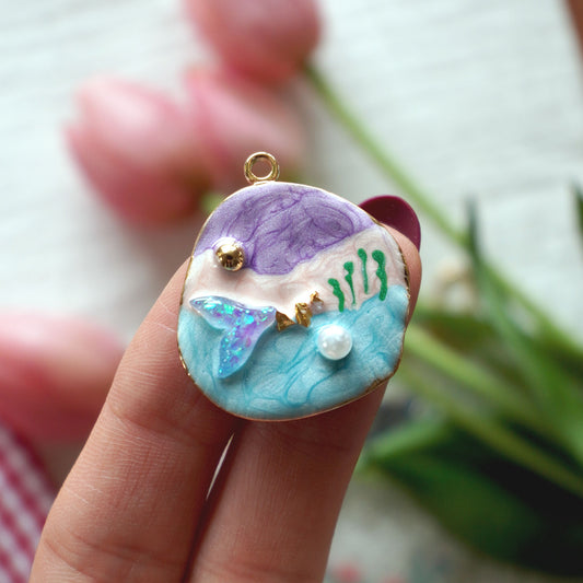Mermaid Charm | 18K Gold Plated