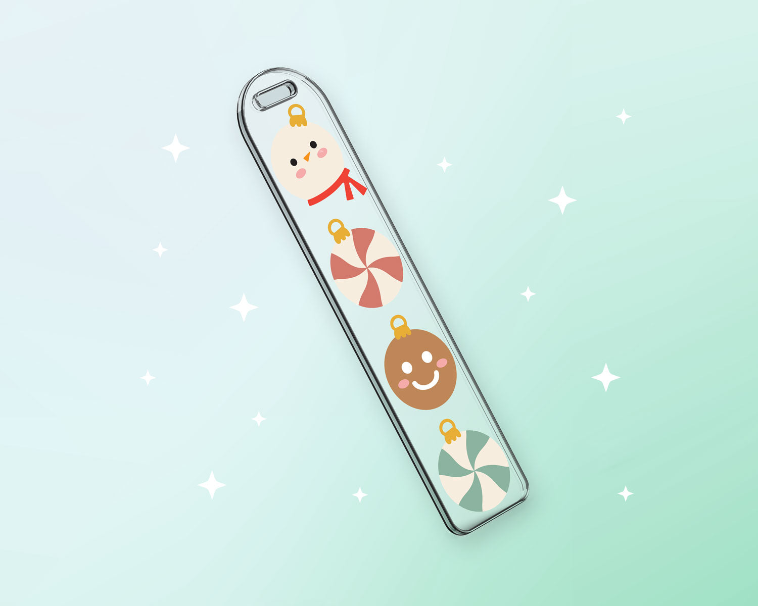 Bookmark Template SVG | Cute Holiday Ornament SVG