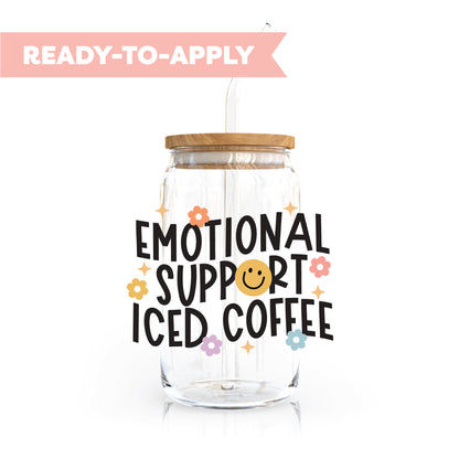 UV DTF Transfer | Emotional Support Iced Coffee