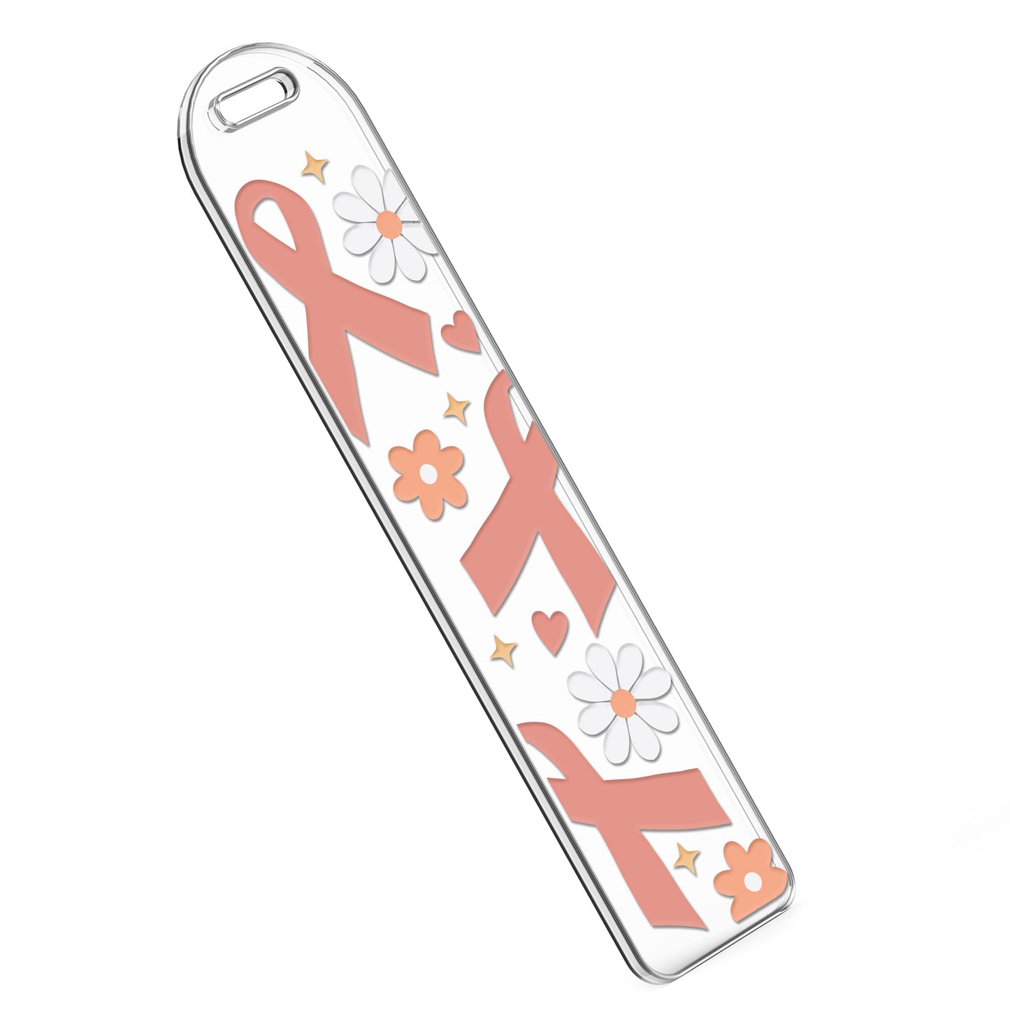 Bookmark UV DTF Decal | Pink Ribbon Awareness