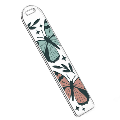 Bookmark UV DTF Decal | Black Butterfly