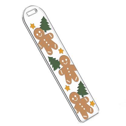 Bookmark UV DTF Decal | Gingerbread Man & Tree