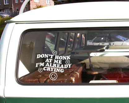 FREE Don't Honk At Me SVG | Bumper Sticker SVG